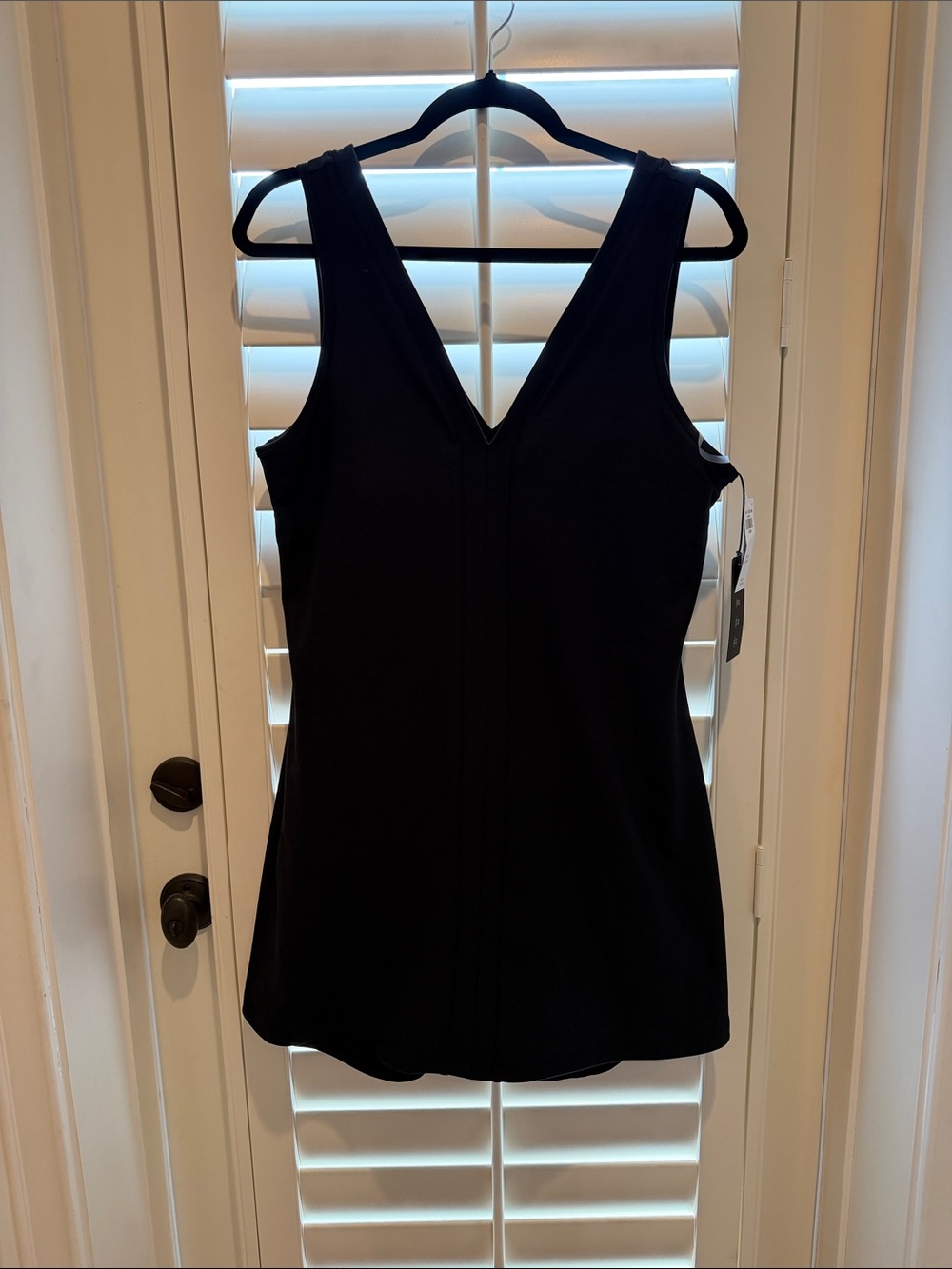 NWT YPB Abercrombie & Fitch Black SculptLUX  Dress with Pulldown Shorts - XL